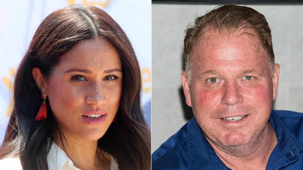 Meghan Markle, Thomas Markle Jr. mirando