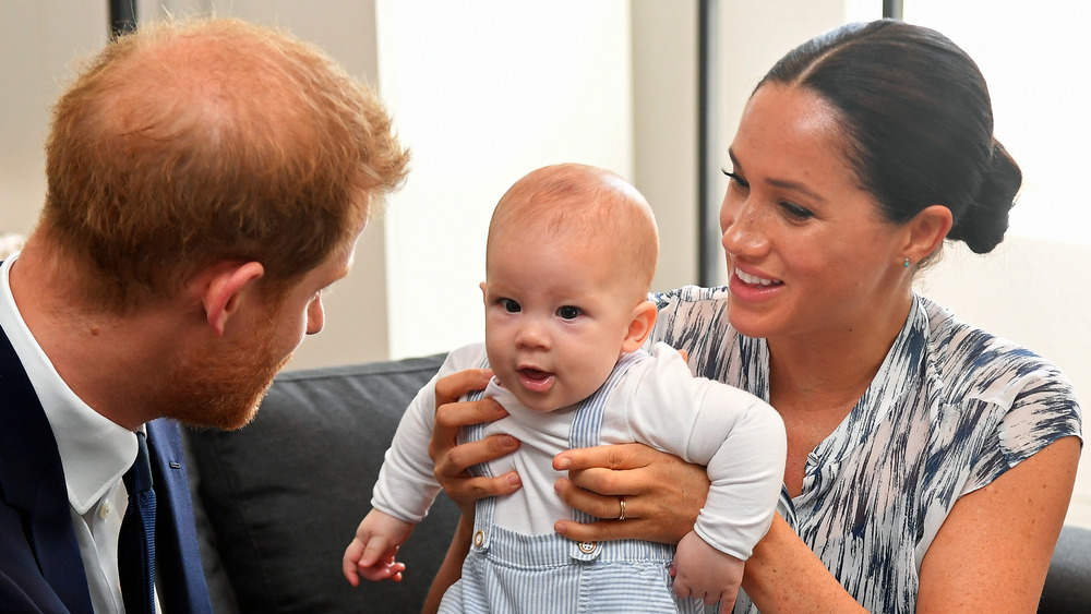 Meghan Markle con el príncipe Harry y su hijo Archie