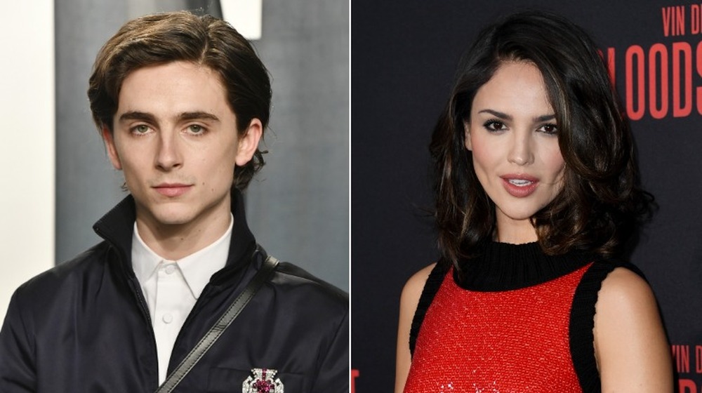 Eiza González y Timothée Chalamet en eventos