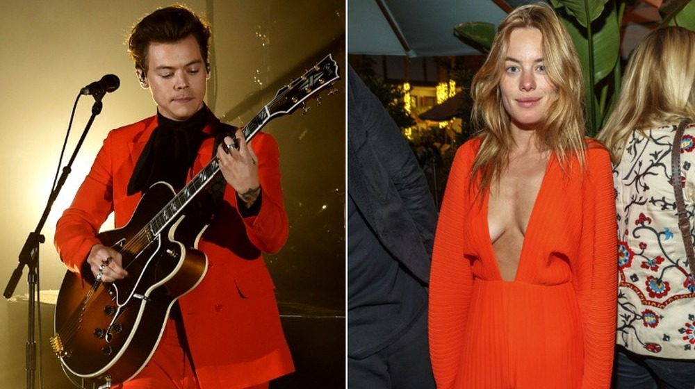 Harry Styles y Camille Rowe en 2017