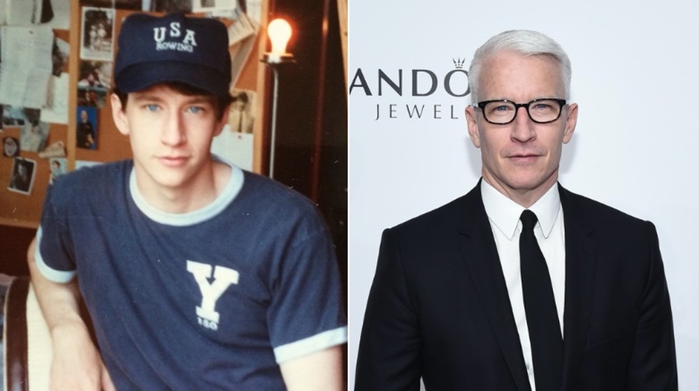 Anderson Cooper en 1987;  Anderson Cooper en Billboard Women in Music 2016