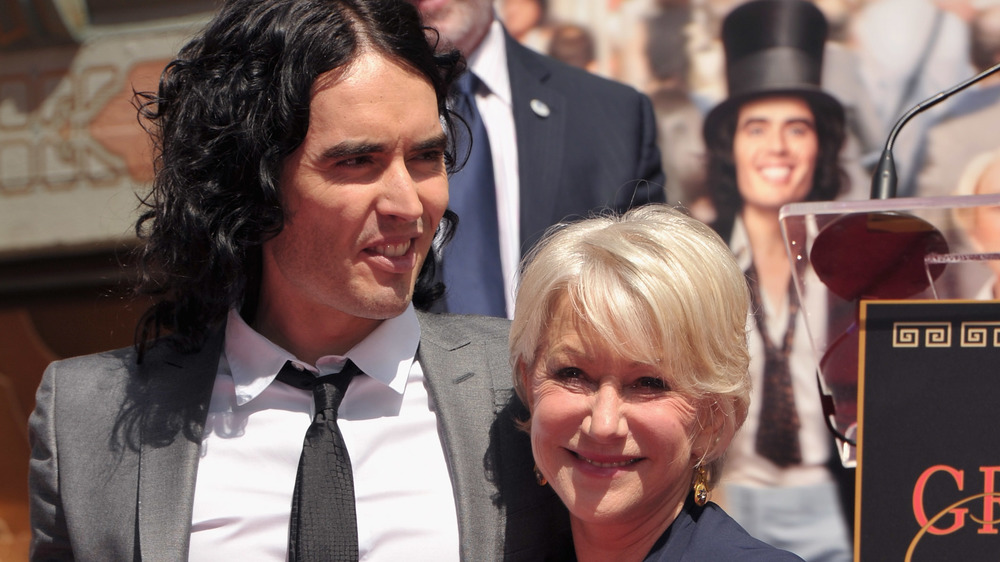 Helen Mirren y Russell Brand