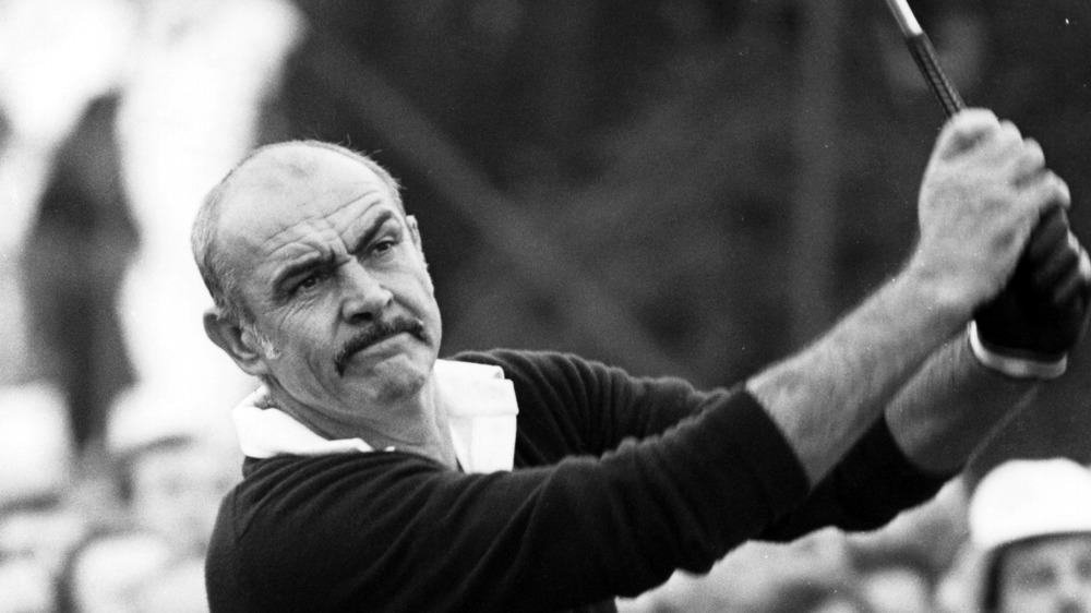 Sean Connery en el campo de golf