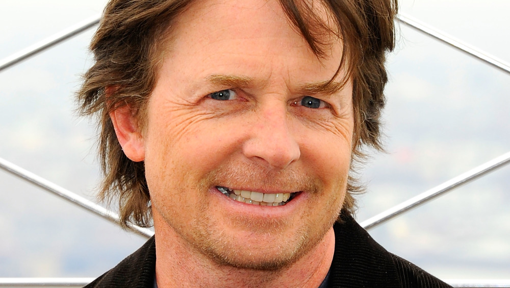 Michael J. Fox en el Empire State Building en 2011