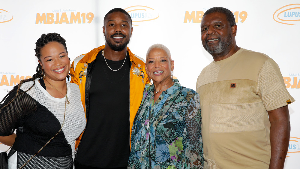 Jamila Jordan, Michael B. Jordan, Donna Jordan y Michael A. Jordan