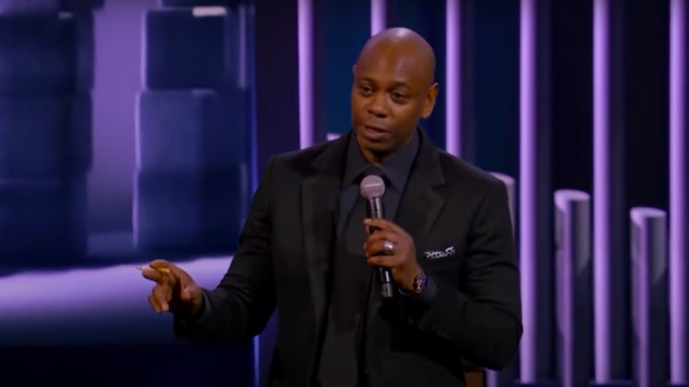 Dave Chappelle aceptando el 22 ° premio anual Mark Twain