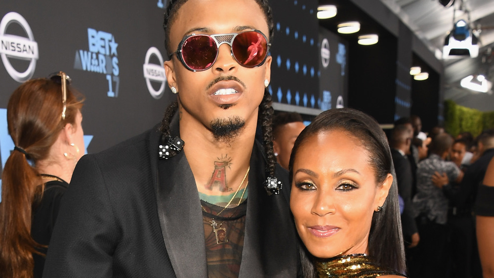 August Alsina y Jada Pinkett Smith juntos en la alfombra roja