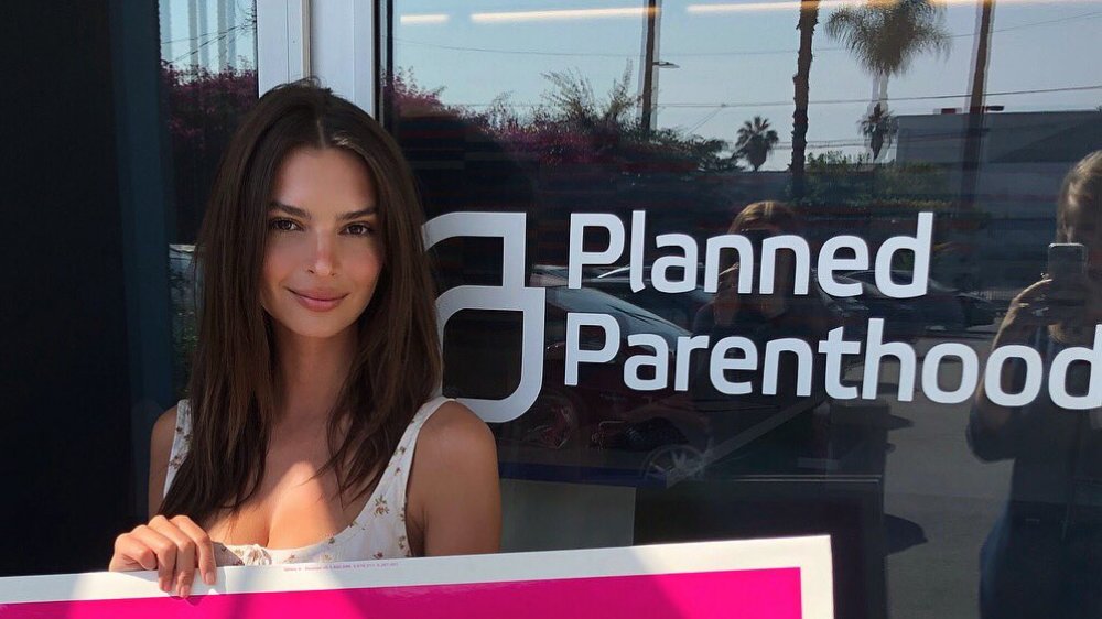 Emily Ratajkowski en Planned Parenthood en 2018