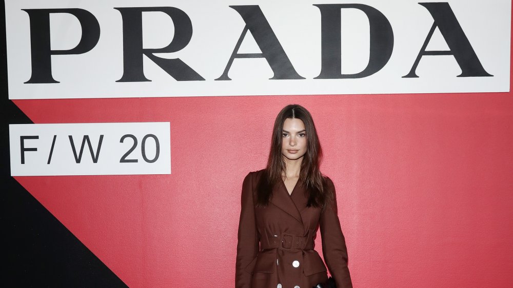 Emily Ratajkowski en la Semana de la Moda de Milán en 2020