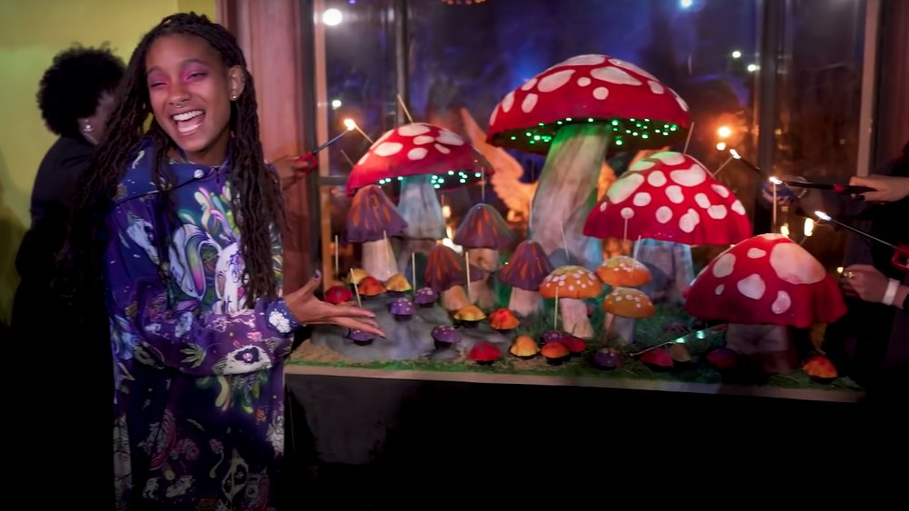 Willow Smith con su tarta de cumpleaños de Willoween