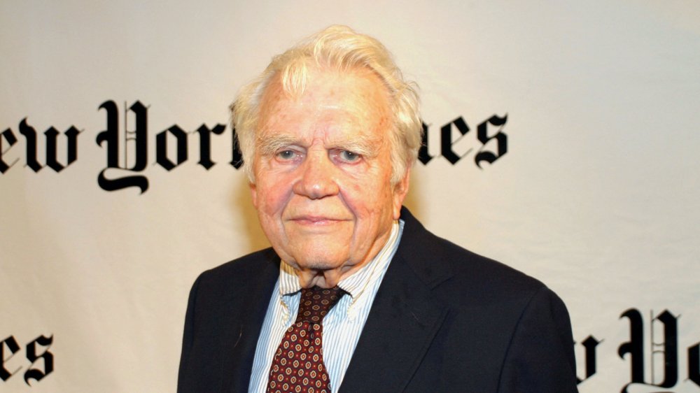 Andy Rooney en una fiesta en 2004