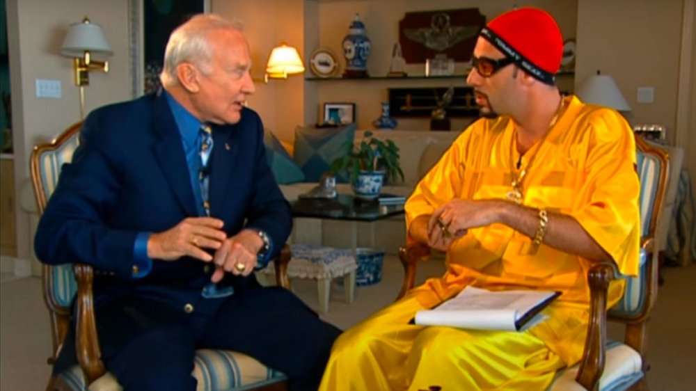 Buzz Aldrin y Sacha Baron Cohen en Da Ali G Show