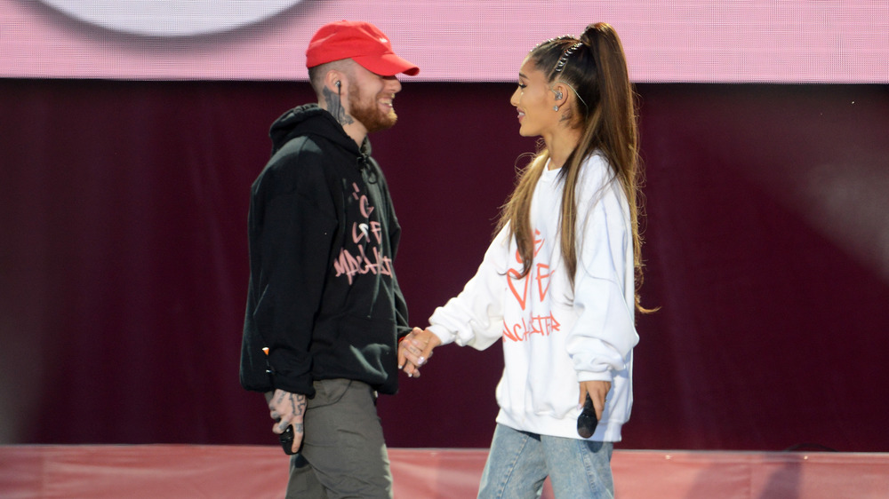 Mac Miller y Ariana Grande actuando