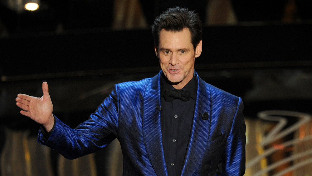 Jim Carrey en el escenario de los Oscar