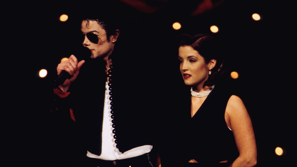 Michael Jackson con Lisa Marie Presley