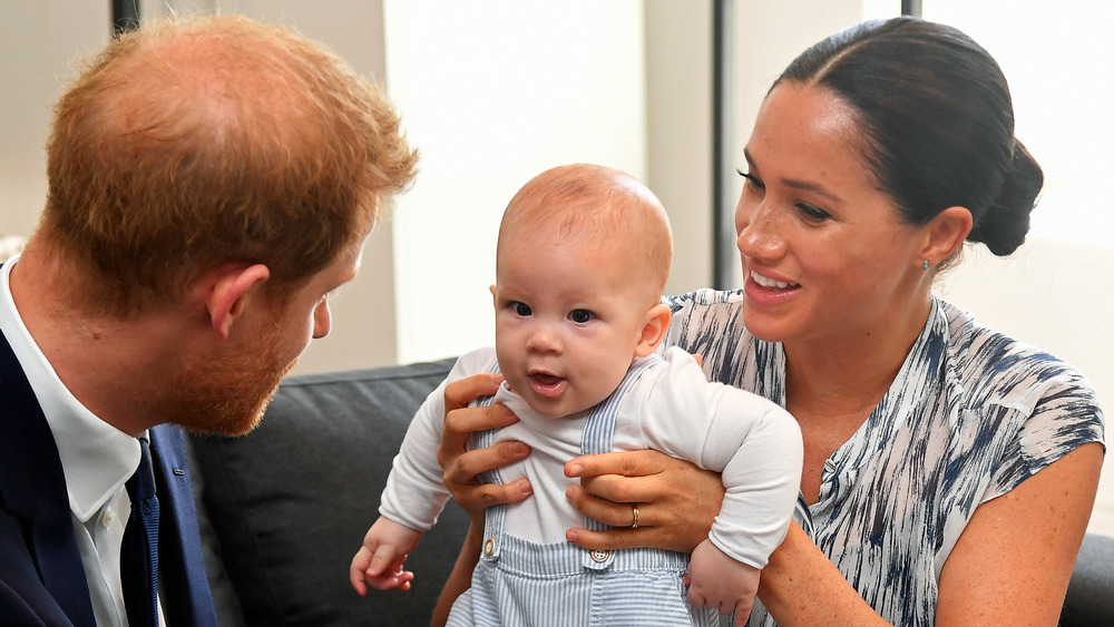 Príncipe Harry, Archie y Meghan Markle