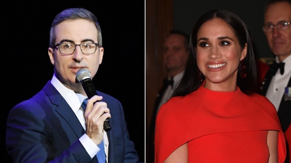 John Oliver y Meghan Markle