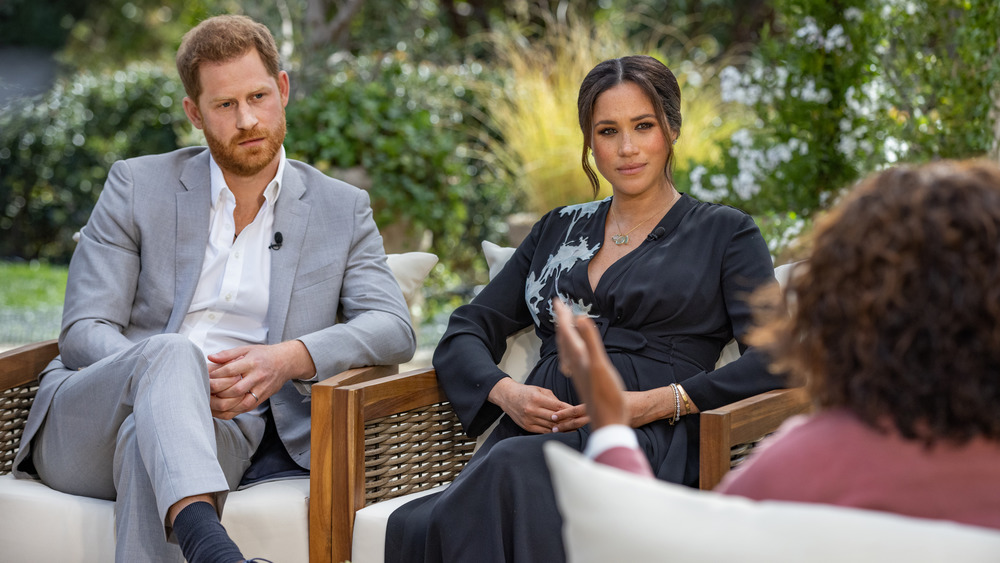 Príncipe Harry, Meghan Markle, Oprah, entrevistando