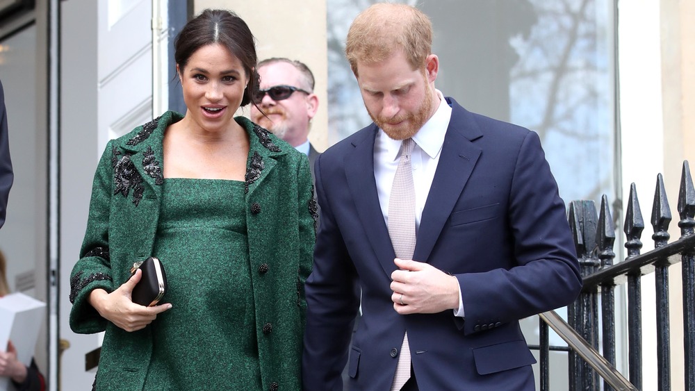 El príncipe Harry y Meghan Markle durante el embarazo