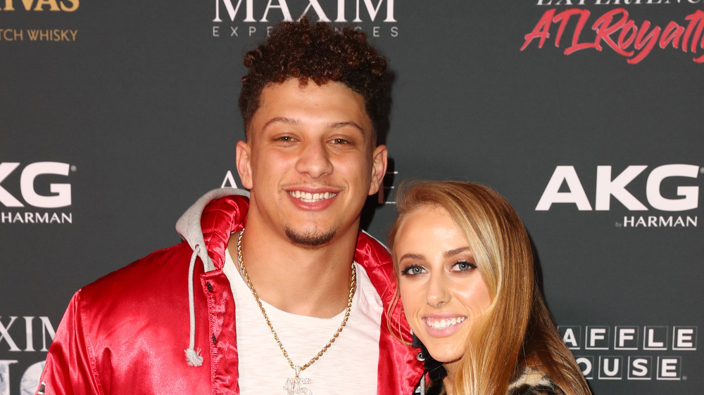 Brittany Matthew y Patrick Mahomes en el evento