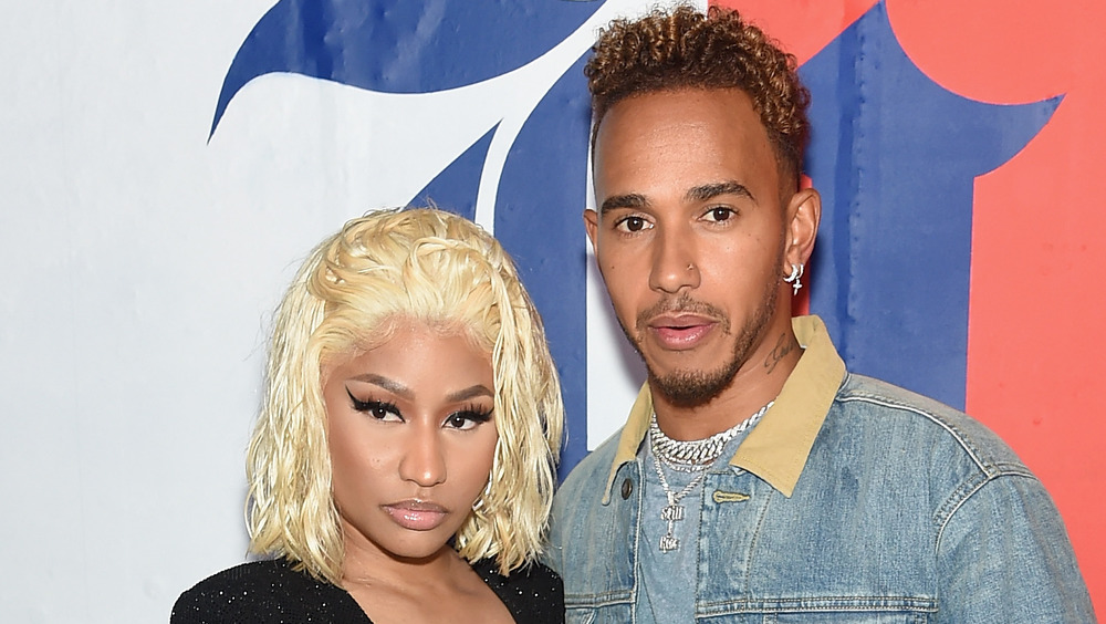 Lewis Hamilton con Nicki Minaj