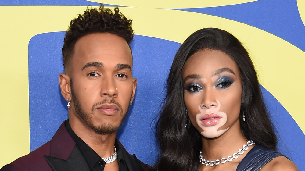 Lewis Hamilton y Winnie Harlow