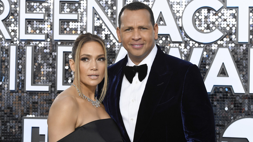 Jennifer Lopez y Alex Rodriguez en la alfombra roja