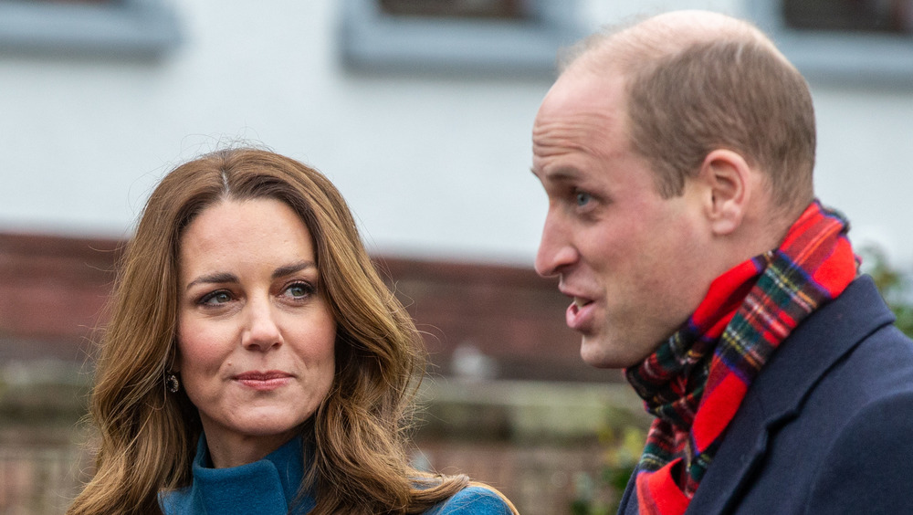 Kate Middleton y el príncipe William en serio