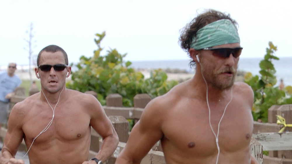 Lance Armstrong y Matthew McConaughey salen a correr