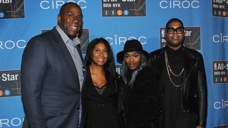 Magic Johnson, Cookie Johnson, Elisa Johnson, EJ Johnson