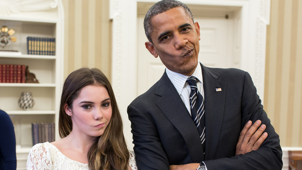 McKayla Maroney y Barack Obama