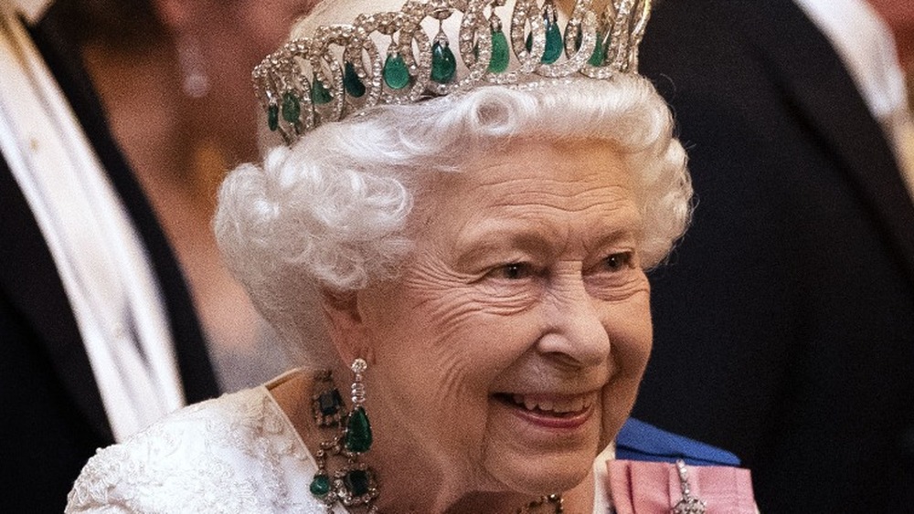 La reina Isabel II en el Palacio de Buckingham el 11 de diciembre de 2019