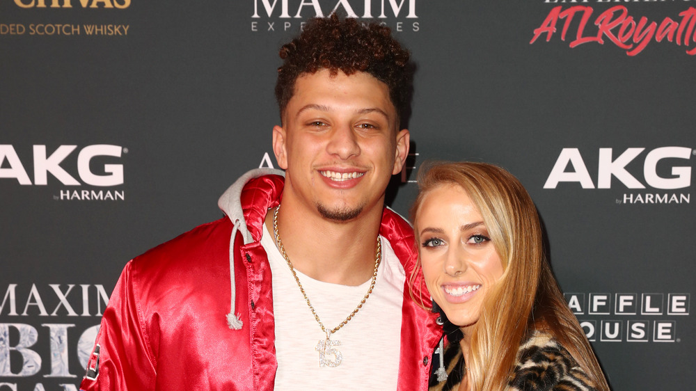 Brittany Matthews y Patrick Mahomes en un evento 