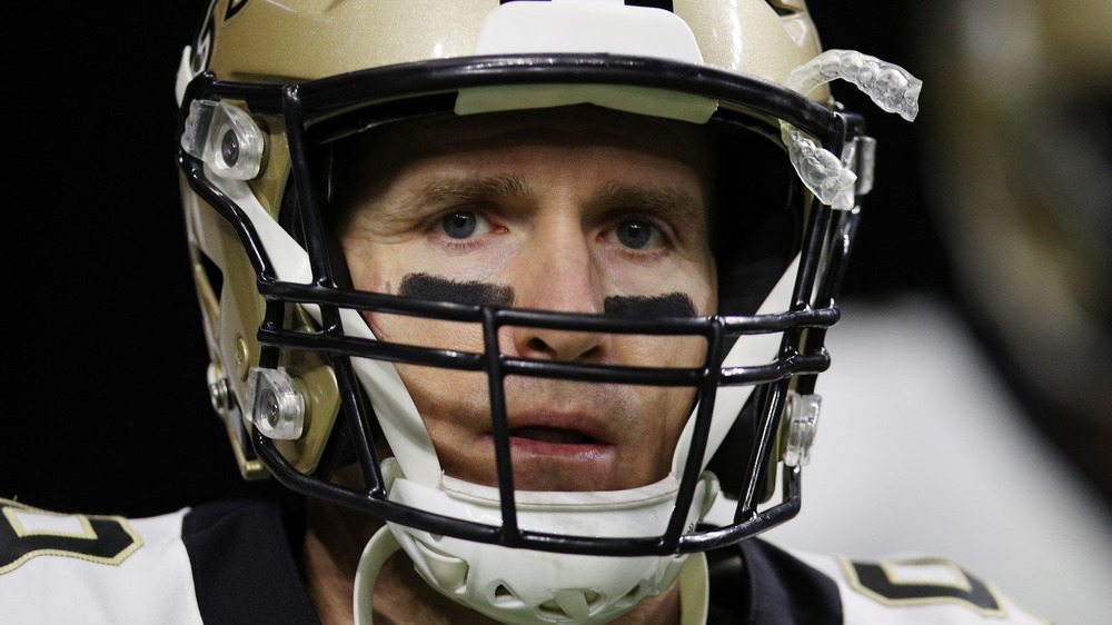 Drew Brees en el campo