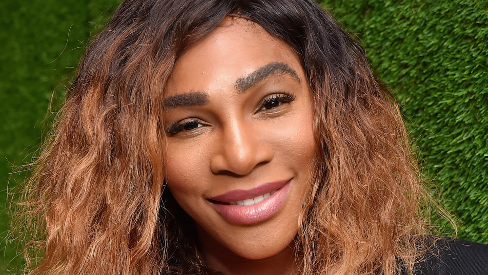 Serena Williams con el pelo suelto