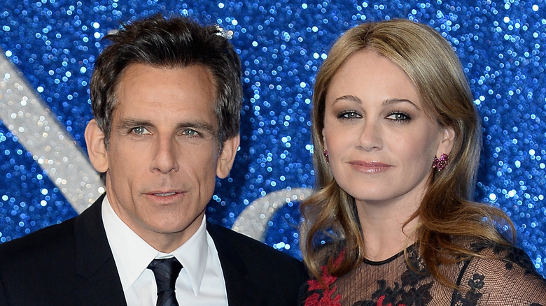 Ben Stiller posando con Christine Taylor