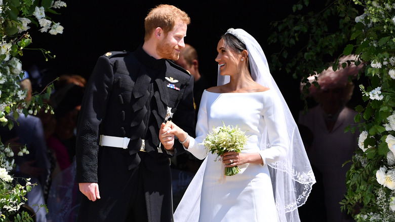 Meghan Markle, el príncipe Harry riendo