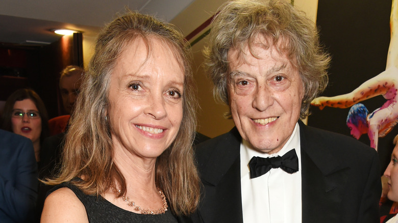 Sabrina Guinness y Tom Stoppard en 2017