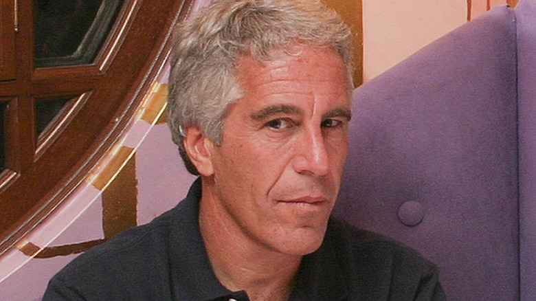 Jeffrey Epstein luciendo serio