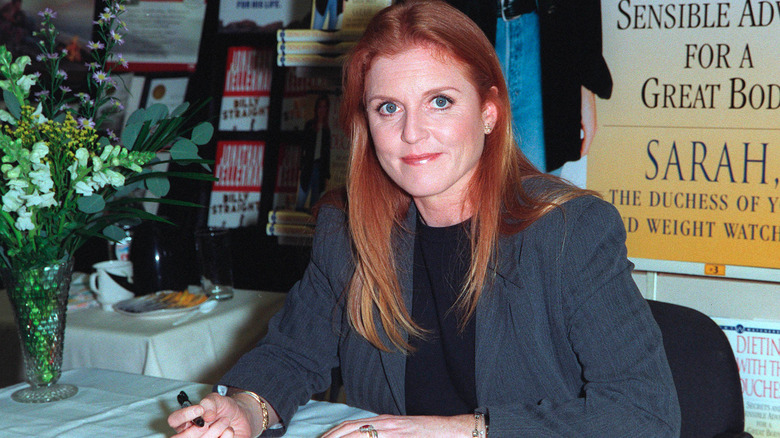 Sarah Ferguson en la firma de libros