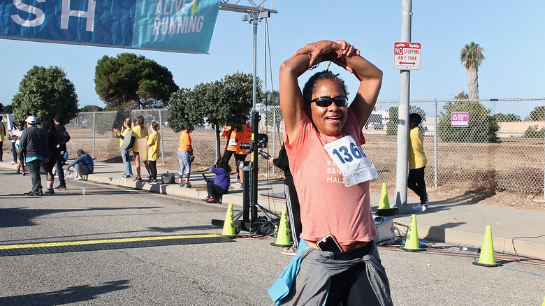 Doria Ragland corriendo una maratón