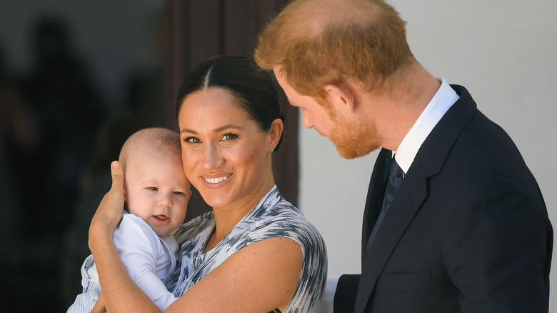 Meghan Markle y Harry con su hijo Archie