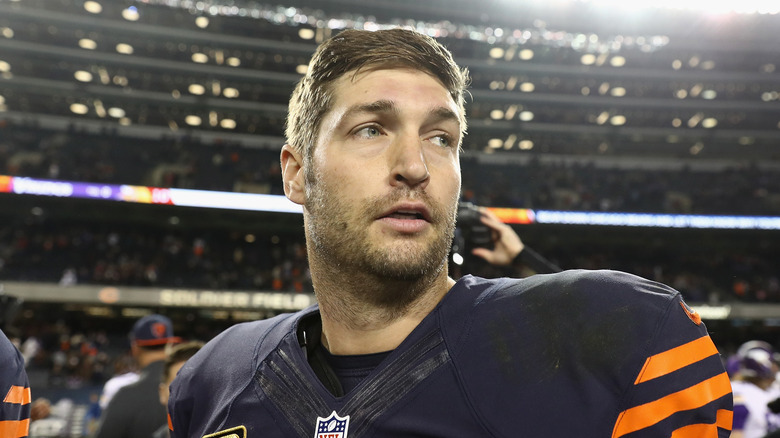 Jay Cutler en el partido de fútbol