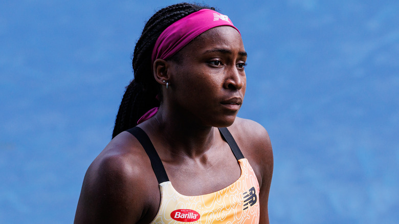 Coco Gauff luce angustiada después de una lesión