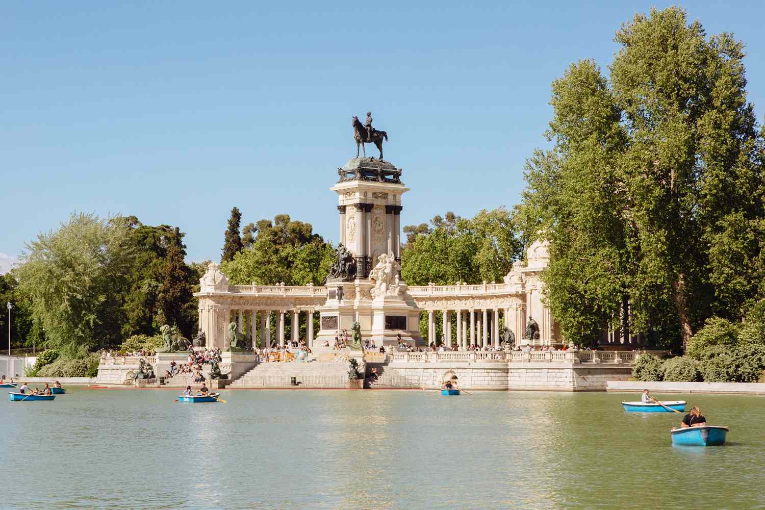 El Retiro Park in Madrid, Spain 