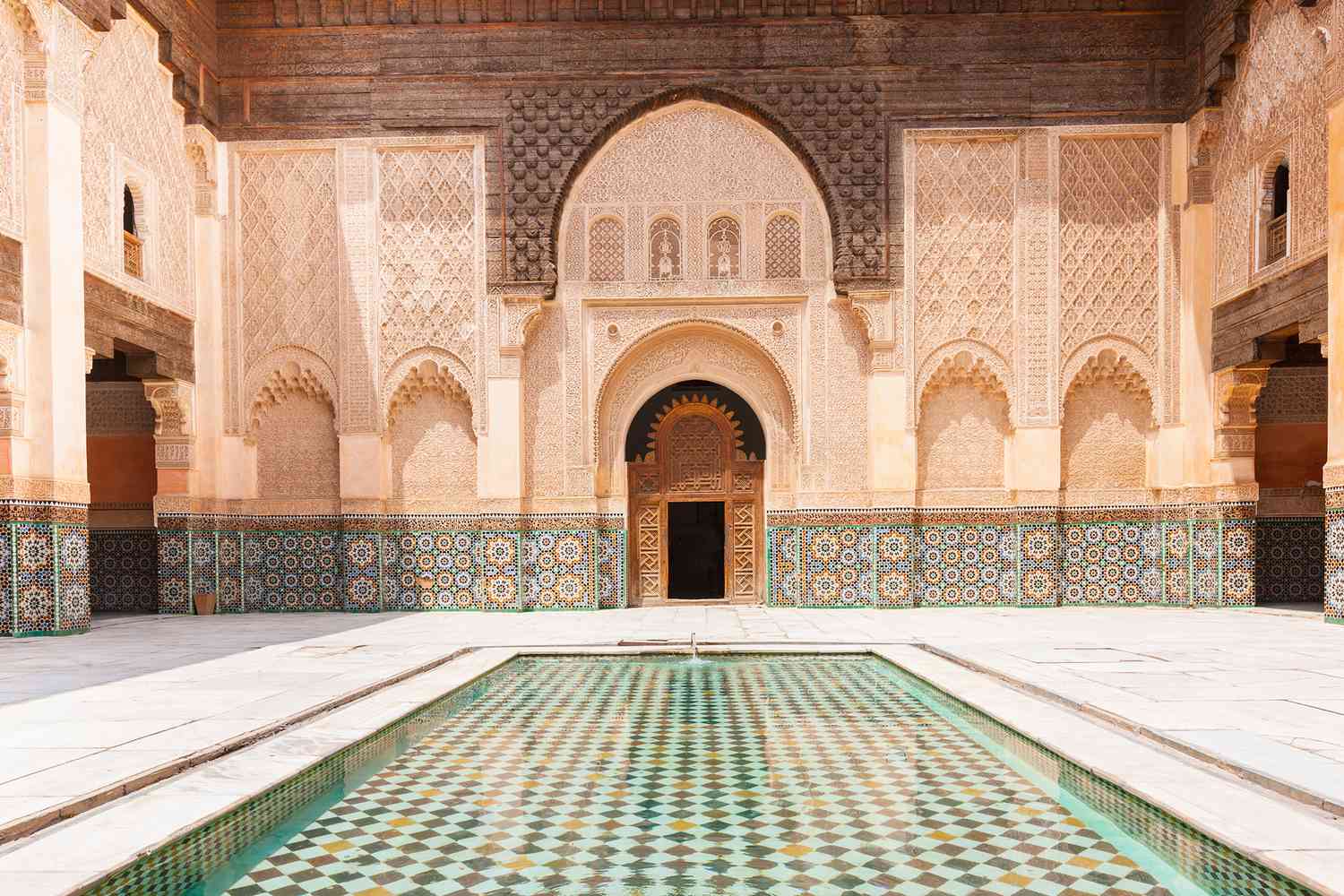 La madraza Ali Ben Youssef en Marrakech, Marruecos