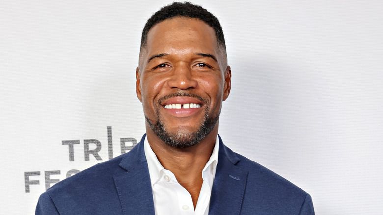 Michael Strahan, sonriendo