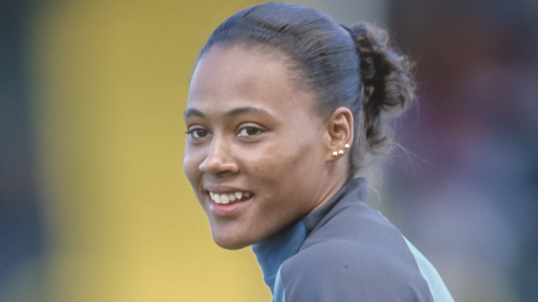 Marion Jones sonriendo