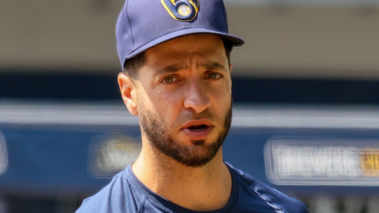 Ryan Braun con uniforme de práctica