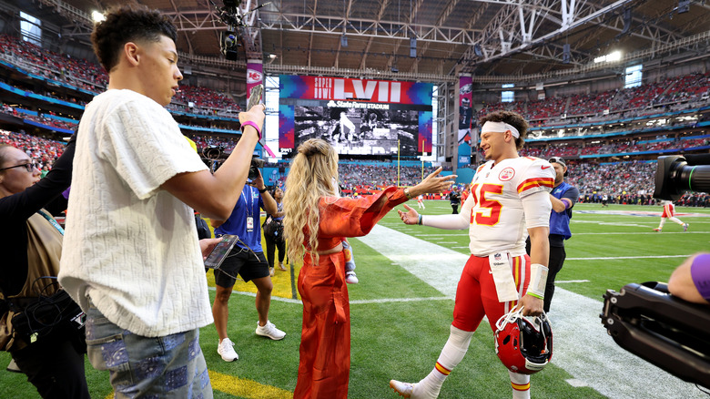 Jackson Mahomes filmando